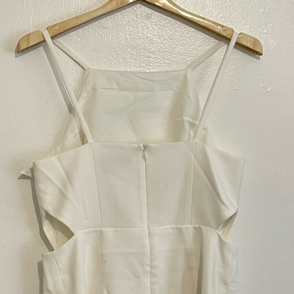 French Connection Whisper Cut Out Square Neck Dress Size: 6 - Picture 4 of 7